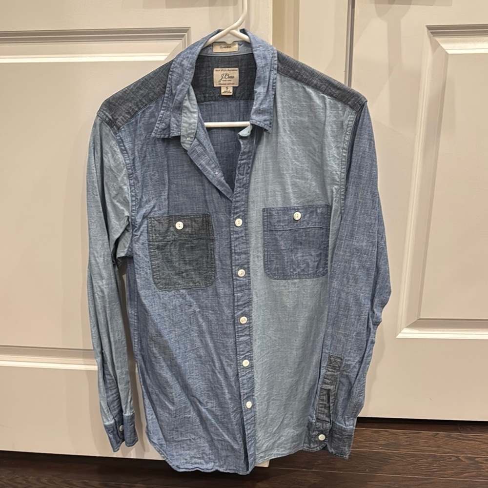J. Crew Blue Casual Button Down Shirt